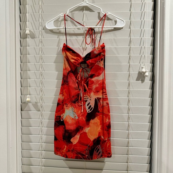 GENERATION OUTCAST USA BELLE PRINTED MINI DRESS - OUTCAST EXCLUSIVES × 1 - Picture 2 of 4